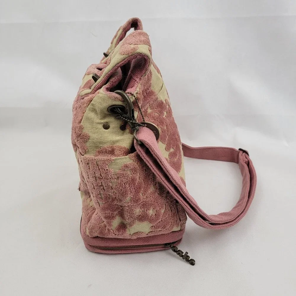 Petunia Pickle Bottom Cake Society Satchel Strawberry PINK Cut Velvet Tapestry